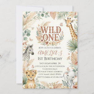 Invitation pour le 1er anniversaire de Wild One Ph