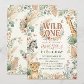 Invitation pour le 1er anniversaire de Wild One Ph (Devant / Derrière)