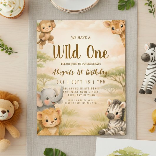 Invitation pour le 1er anniversaire de Wild One Sa
