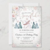 Invitation pour le 1er anniversaire de Winter Bear (Devant)