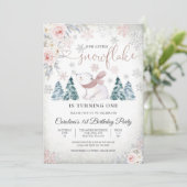 Invitation pour le 1er anniversaire de Winter Bear (Debout devant)