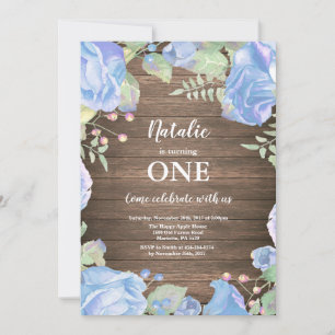 Invitation pour le 1er anniversaire d'une fille, f