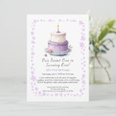 Invitation pour le 1er anniversaire en aquarelle a (Debout devant)