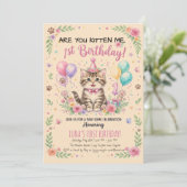 Invitation pour le 1er anniversaire, Kitty Fleur R (Debout devant)