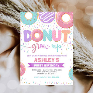 Invitation pour le 1er anniversaire Ne grandis pas