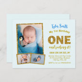 Invitation pour le 1er anniversaire, Premier anniv (Devant / Derrière)