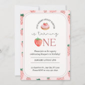 Invitation pour le 1er anniversaire sur le thème B (Devant)