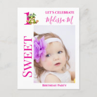 Invitation pour le 1er anniversaire sur le thème d