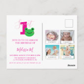 Invitation pour le 1er anniversaire sur le thème d (Dos)