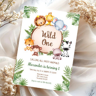 Invitation pour le 1er anniversaire sur le thème d