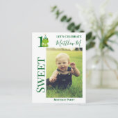 Invitation pour le 1er anniversaire sur le thème d (Debout devant)