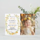 Invitation pour le 1er anniversaire sur le thème d (Debout devant)