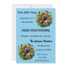 Invitation pour le 1er anniversaire - Une année sa