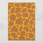 Invitation pour le 1er anniversaire Wild One Jungl (Dos)