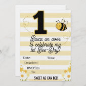 Invitation pour le 1er Bee-Day (Devant / Derrière)