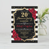 Invitation pour le 20ème Anniversaire - Rouge Or N (Debout devant)