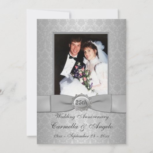 Invitation pour le 25e anniversaire (Devant)