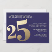Invitation pour le 25e anniversaire de l'entrepris (Devant)