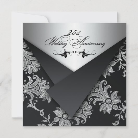 Invitation pour le 25e anniversaire de mariage de (Devant)