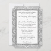 Invitation pour le 25e Anniversaire | FAUX Paillet (Devant)