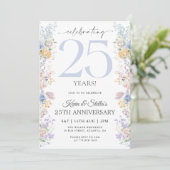 Invitation pour le 25e anniversaire floral avec ph (Debout devant)
