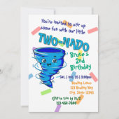 Invitation pour le 2e anniversaire de Blue TwoNado (Devant)