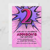 Invitation pour le 2e anniversaire de Superhero Gi (Devant)
