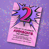 Invitation pour le 2e anniversaire de Superhero Gi