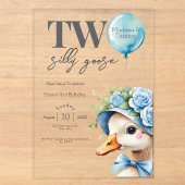 Invitation pour le 2e anniversaire de Two Silly Go (Recto)