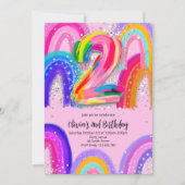 Invitation pour le 2ème anniversaire (Devant)