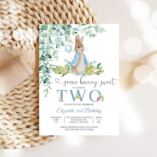 Invitation pour le 2ème anniversaire de Bunny Ball