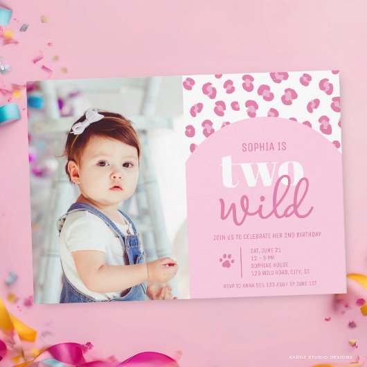 Invitation pour le 2ème anniversaire de deux petit