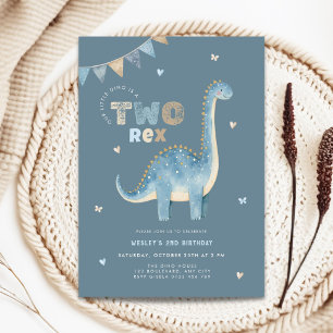 Invitation pour le 2ème anniversaire de garçon Din