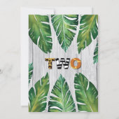 Invitation pour le 2ème anniversaire de la jungle. (Dos)