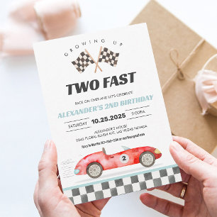 Invitation pour le 2ème anniversaire de la voiture