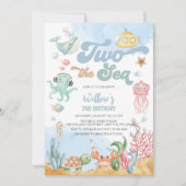 Invitation pour le 2ème anniversaire de Sous l'océ (Devant)
