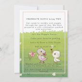 Invitation pour le 2ème anniversaire de Two Silly (Dos)