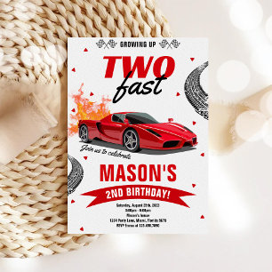 Invitation pour le 2ème anniversaire du garçon aux