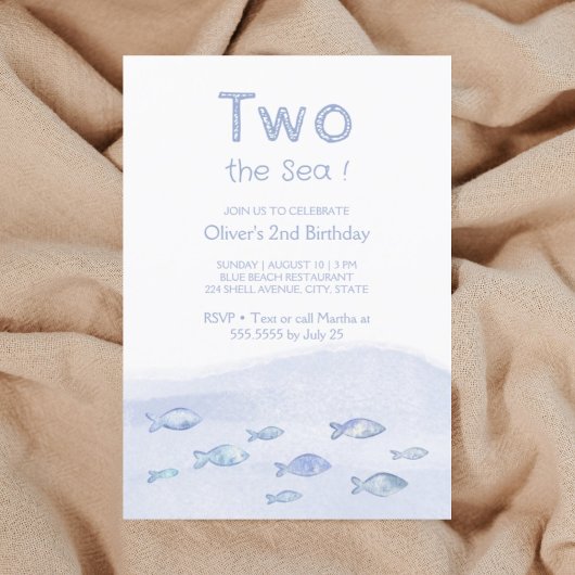 Invitation pour le 2ème anniversaire du garçon de