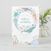 Invitation pour le 2ème anniversaire sous la mer (Debout devant)