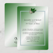 Invitation pour le 35e anniversaire de mariage de  (Devant / Derrière)