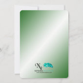 Invitation pour le 35e anniversaire de mariage de  (Dos)