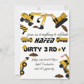 Invitation pour le 3e anniversaire Dirty (Devant)