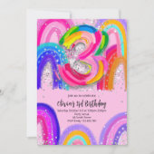 Invitation pour le 3ème anniversaire (Devant)