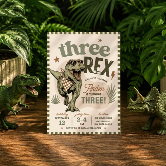 Invitation pour le 3ème anniversaire de Trois Rex