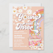 Invitation pour le 3ème anniversaire Groovy Hippie (Devant)