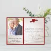 Invitation pour le 40e anniversaire de mariage de  (Debout devant)