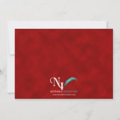 Invitation pour le 40e anniversaire de mariage de  (Dos)