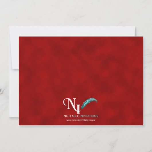 Invitation pour le 40e anniversaire de mariage de  (Dos)