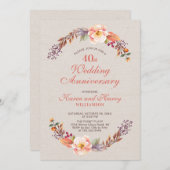 Invitation pour le 40e anniversaire de mariage flo (Devant / Derrière)